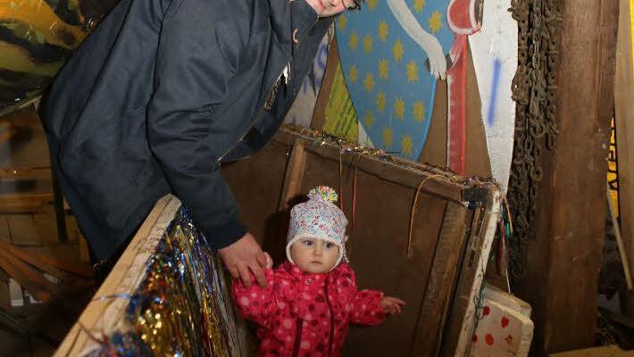 Stefan Stadelmann mit Töchterchen Emma.Foto: Barbara Herbst