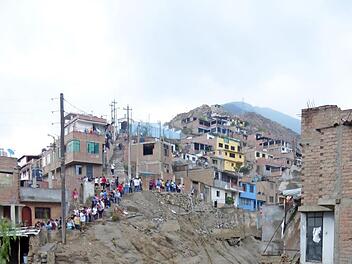 Die Peruaner leiden an abgehendem Geröll.  Foto: privat