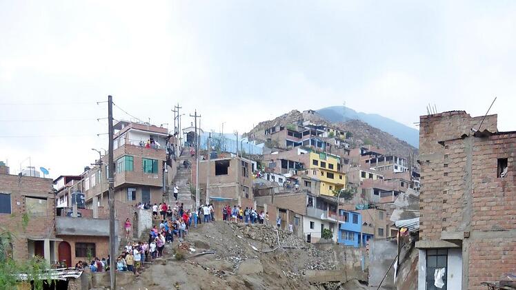 Die Peruaner leiden an abgehendem Geröll.  Foto: privat