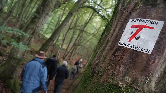 Der Thulbataler Wanderweg als Verbindung zwischen der Rhön und dem fränkischen Weinland wird gern genutzt.  Foto: Arkadius Guzy/Archiv