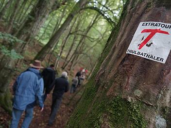 Der Thulbataler Wanderweg als Verbindung zwischen der Rhön und dem fränkischen Weinland wird gern genutzt.  Foto: Arkadius Guzy/Archiv