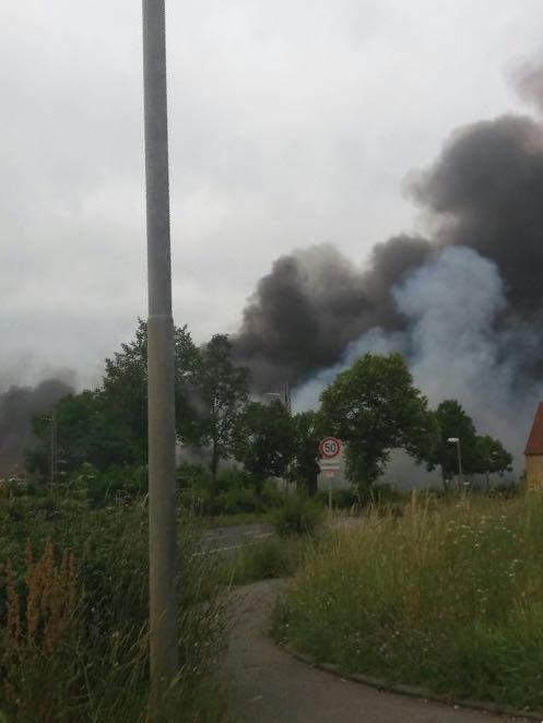 Großbrand in Ochsenfurt