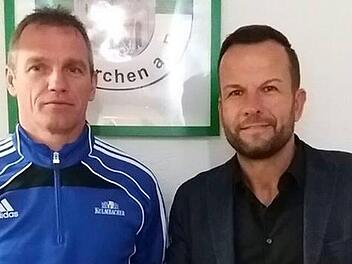 Abteilungsleiter Mario Hofmann (l.) freut sich, dass Harald Gerstner zur neuen Saison das Traineramt beim TSV übernimmt. Foto: TSV Neunkirchen