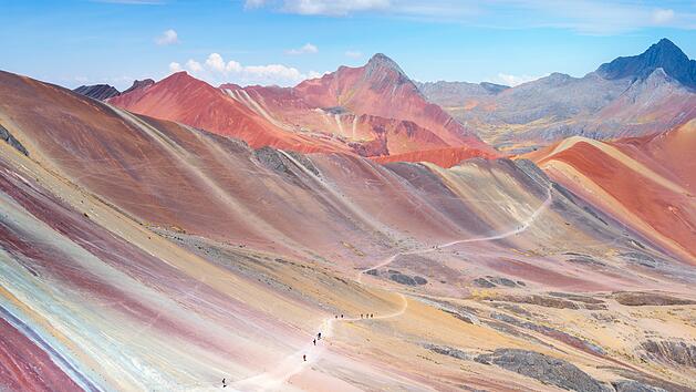 Regenbogenberg in der N&auml;he von Cusco, Peru Rainbow Mountain, near Cusco, Peru