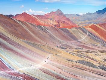 Regenbogenberg in der N&auml;he von Cusco, Peru Rainbow Mountain, near Cusco, Peru