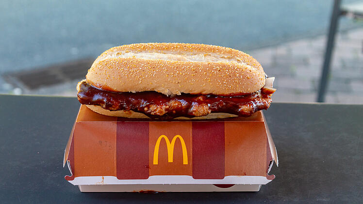 Kirchworbis, Germany - July 6, 2023: McDonalds McRibs in German McDonald.