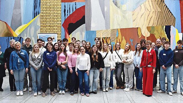 Erinnerungsbild an den Besuch von Sch&uuml;lerinnen und Sch&uuml;lern aus Hollfeld in Norwegen im Rahmen des Erasmus-Programms der EU.