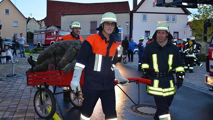 Großübung in Gauaschach  Foto: Jana Keul