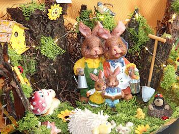 Osterhasen wurden in zahlreichen Variationen angeboten. Foto: Johanna Blum