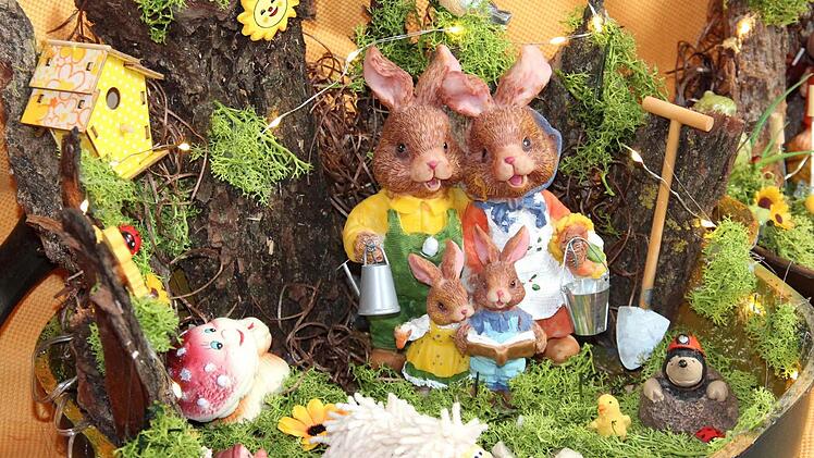 Osterhasen wurden in zahlreichen Variationen angeboten. Foto: Johanna Blum