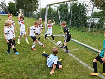 Weltmeisterlich spielen und Tore schießen? Das kann nicht nur die Nationalmannschaft, hier beweisen das die F-Junioren vom VfR Katschenreuth (Landkreis Kulmbach). Ronald Rinklef
