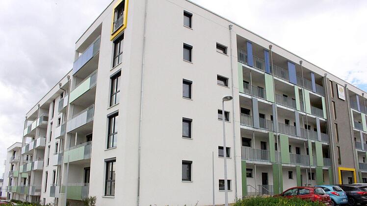 Bauabschnitt I der Wohnanlage ist fertig und bereits bewohnt.Foto: Ulrike Nauer