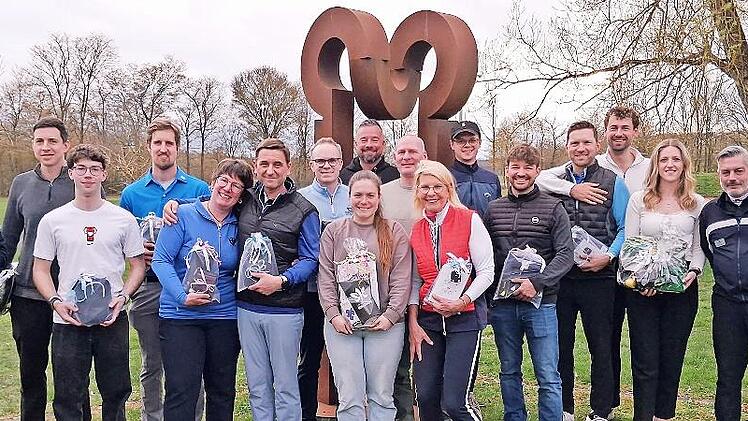 Die Sieger des Golfturniers.