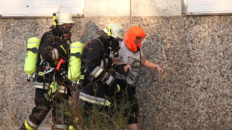 Szenen unangekündigten Übung der Feuerwehren Weisendorf und Großenseebach am Donnerstag, 20. September. Foto: Richard Sänger