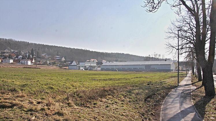 Auf diesem Gelände in Eyrichshof (oben links ist Rotenhan zu sehen) könnte die Firma Lang entstehen, sofern ihr nicht zu viele Steine in den Weg gelegt werden.Will