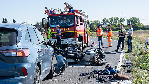 Kreis Schweinfurt: Heftiger Unfall im Gegenverkehr - mehrere Verletzte