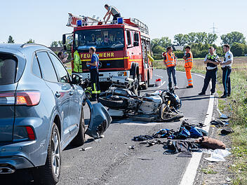 Kreis Schweinfurt: Heftiger Unfall im Gegenverkehr - mehrere Verletzte