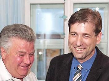 Werner Jaensch (l.) und Hermann Ulm nehmen Abschied.  Fotos: Galster