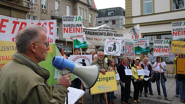 Eindrücke von der Anti-Südlink-Demo. Foto: Ralf Ruppert