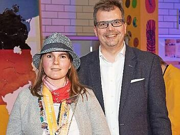 Mit Franziska Brändlein konnte Bürgermeister Christian Lange erstmals eine Olympia-Goldmedaillengewinnerin auszeichnen.  Foto: Stadtarchiv Bamberg, Sonja Seufferth