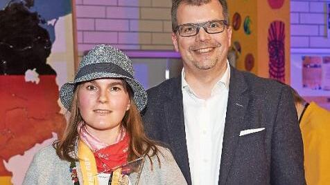 Mit Franziska Brändlein konnte Bürgermeister Christian Lange erstmals eine Olympia-Goldmedaillengewinnerin auszeichnen.  Foto: Stadtarchiv Bamberg, Sonja Seufferth