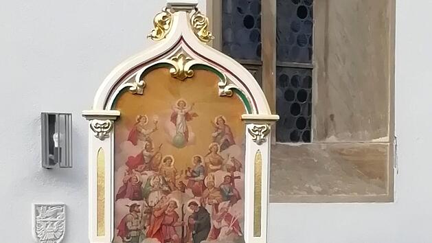 Das Wallfahrtsbild der Pfarrei wurde in den letzten Wochen von R&uuml;diger Brehm aufwendig renoviert.