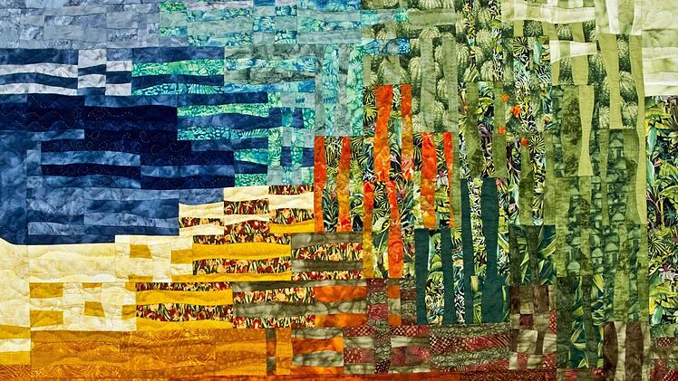 Kerstin Damrath: Die Farben Brasiliens (Patchwork). Foto: Jochen Berger