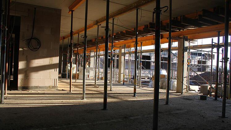 Blick auf die Baustelle des Mainleuser Seniorenheims. Foto: Jakob Weber