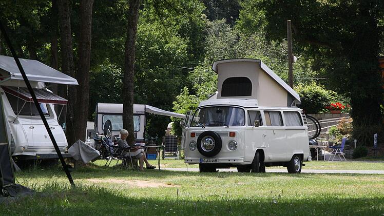 So sieht es normalerweise auf der Campinginsel Bug aus. Foto: Schanz