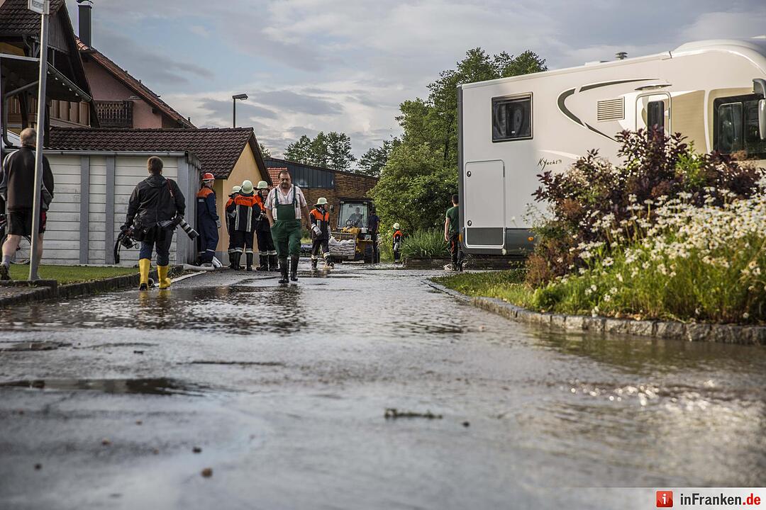 Hochwasser in Untersteinbach