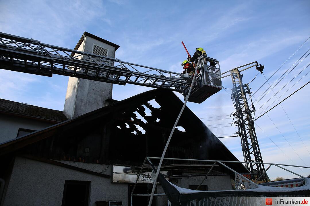Brand in Feuerwehrhaus in Weidmes