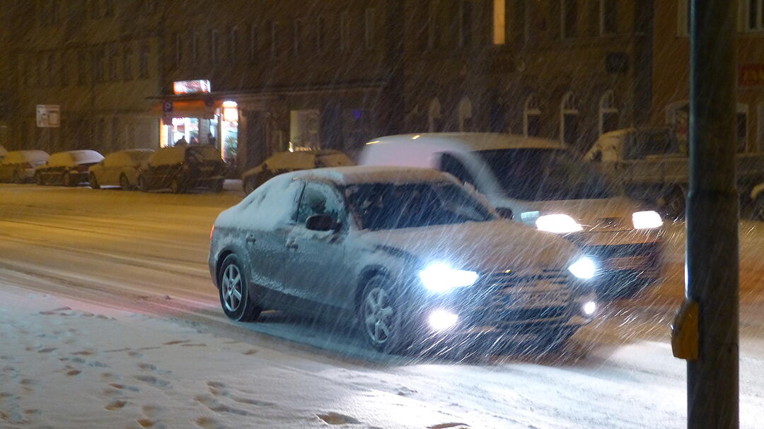Winter zurück in Franken: Fürth wieder unter Schnee