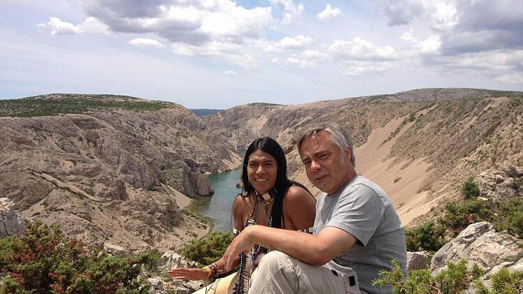 Axel Klawuhn mit Leo Rojas