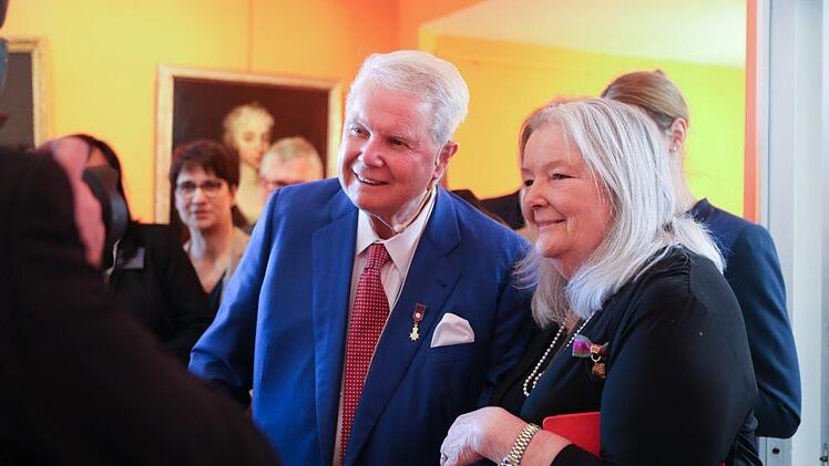 Prinz Andreas mit seiner Schwester Vicky Beveridge. Foto: Barbara Herbst