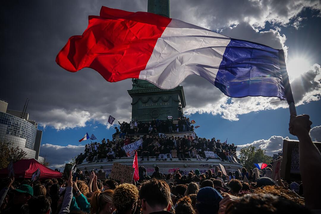 Schulproteste in Frankreich