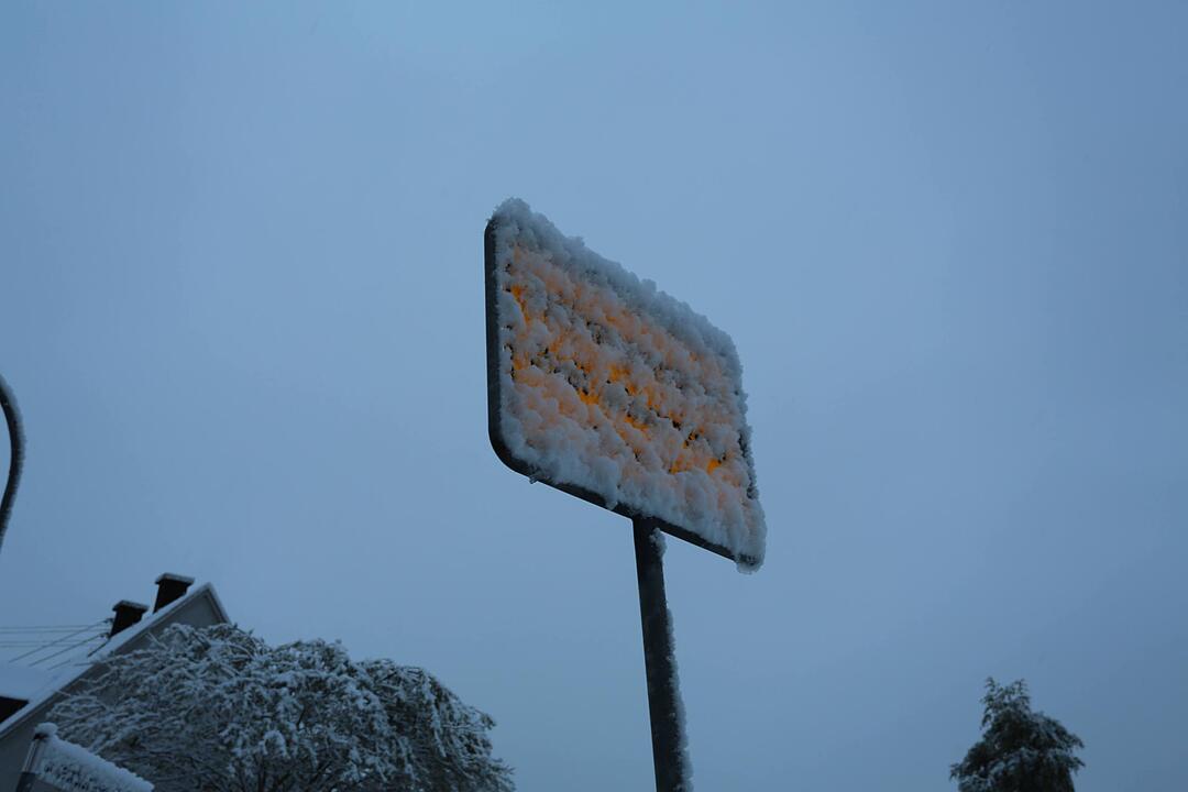 Erster Schneefall in Oberfranken
