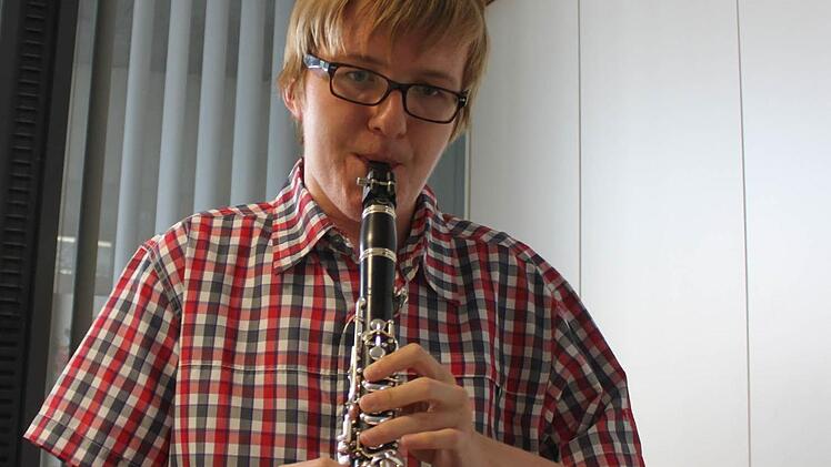 Klarinettist Alexander Krisch ist der erste der Musikschule Höchstadt, der die Gold-Prüfung gemacht hat.