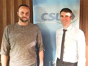 Jan Kracker (l.) ist der Nachfolger von Stefan Müller als Großenseebacher CSU-Ortsvorsitzender. Foto: privat