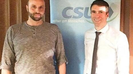 Jan Kracker (l.) ist der Nachfolger von Stefan Müller als Großenseebacher CSU-Ortsvorsitzender. Foto: privat