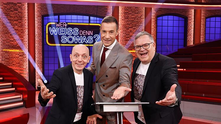 Bernhard Hoëcker (links), Elton (rechts) und Kai Pflaume verbindet nach rund zehn Jahren auch eine persönliche Freundschaft.