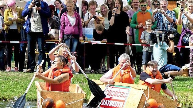 Nach der erfolgreichen Premiere im letzten Jahr gibt es auch heuer wieder ein Sautrog-Rennen beim Trebgaster Seefest. Foto: Dieter H&uuml;bner