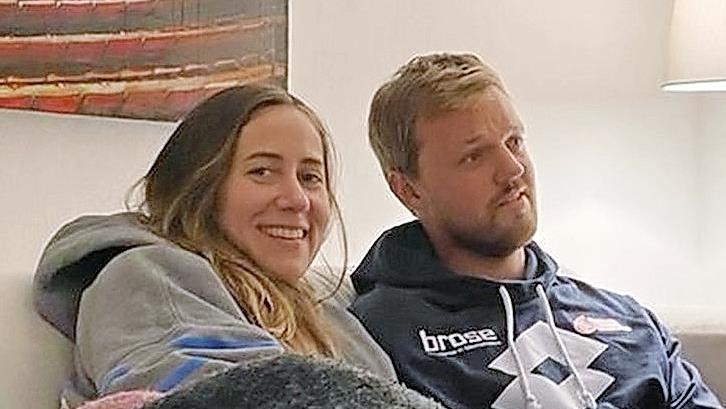 Kevin Krawietz mit seiner Ehefrau Judit
