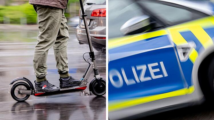 Bamberg: 18-Jähriger unter Drogeneinfluss kollidiert mit E-Scooter in Polizeiwagen