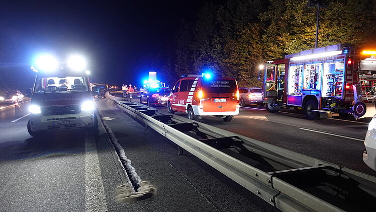 Massencrash auf A70 bei Ha&szlig;furt