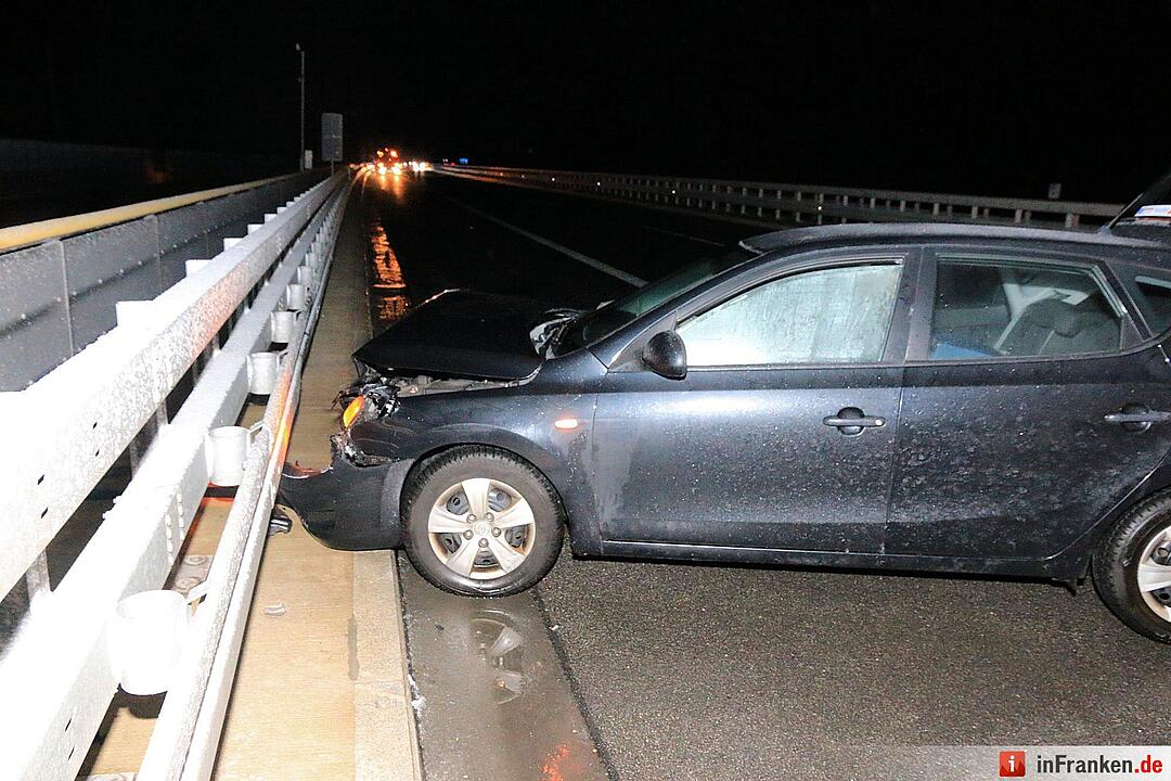 Glatteis auf der A73
