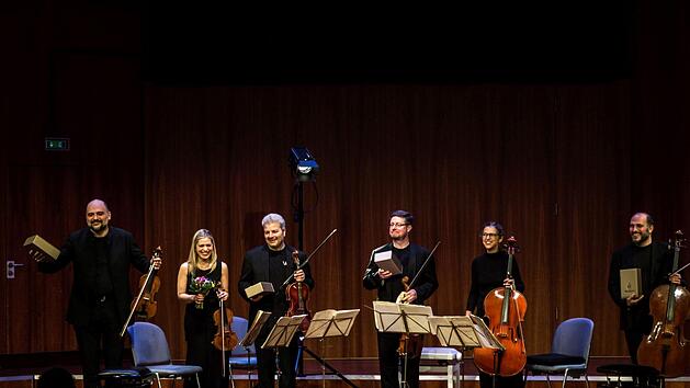 Begeisterten Applaus erhielt das Sestetta Stradivari beim Gastspiel im Coburger Kongresshaus Rosengarten.Foto: Jochen Berger