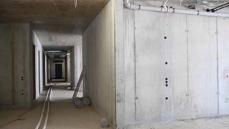 Impressionen von der Baustelle: In Bad Brückenau entsteht eine Außenstelle der Behindertenhilfe Maria Bildhausen (Münnerstadt). Foto: Ulrike Müller