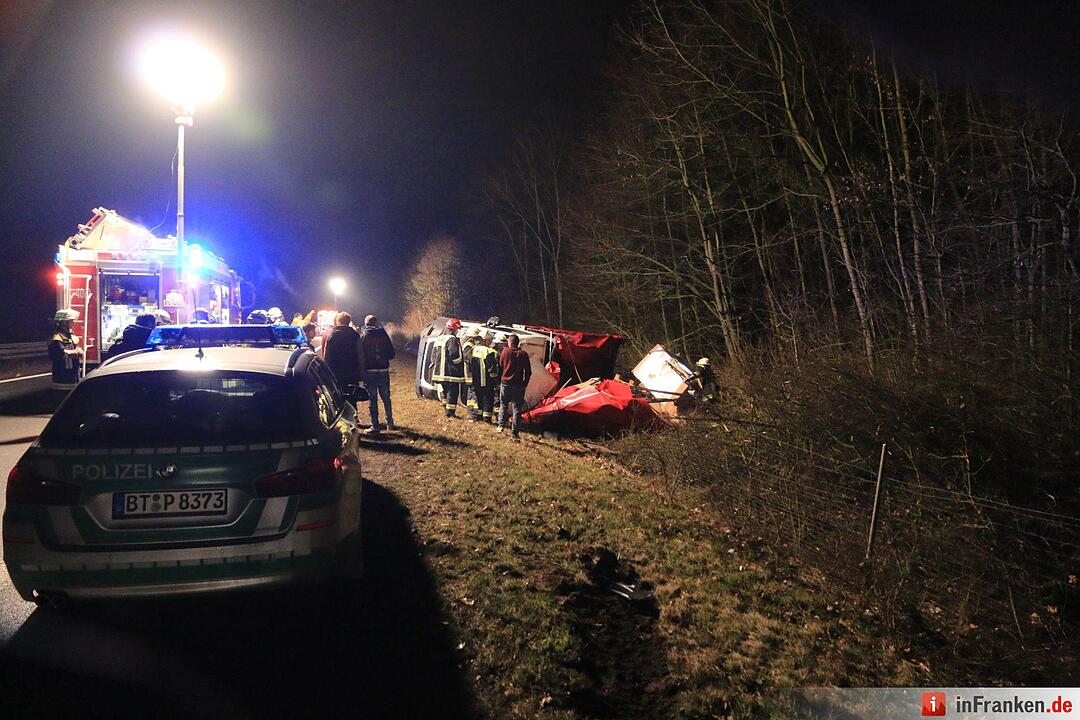A70: Hoher Schaden nach Unfall bei Oberhaid