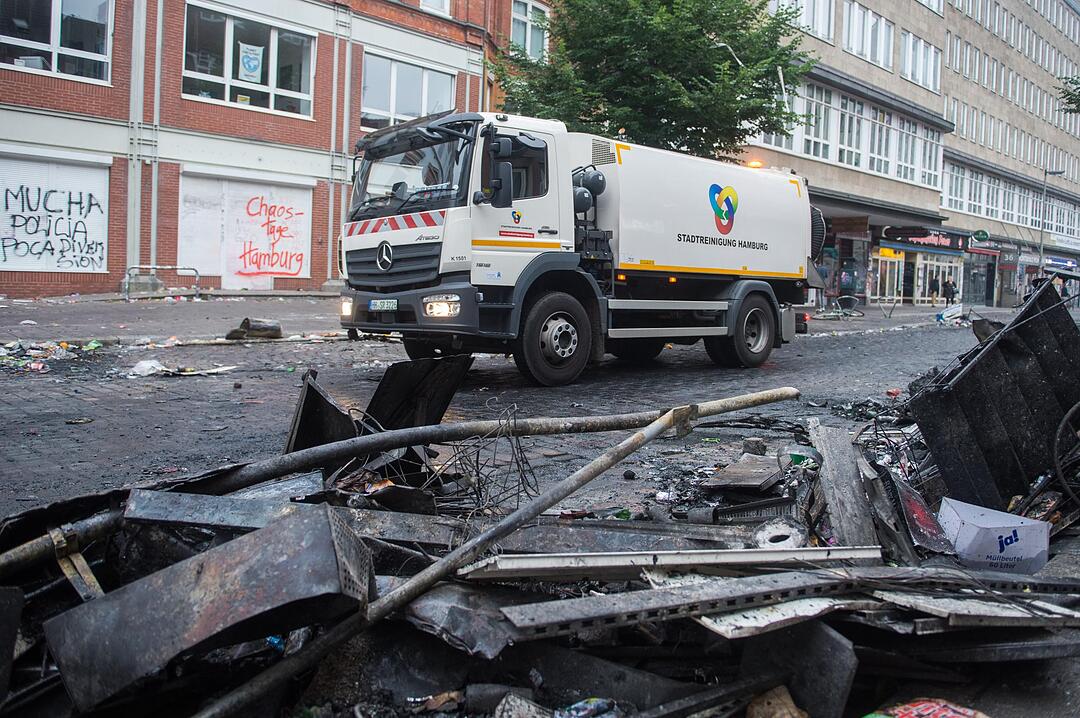 G20-Gipfel - Aufräumen nach Krawallen