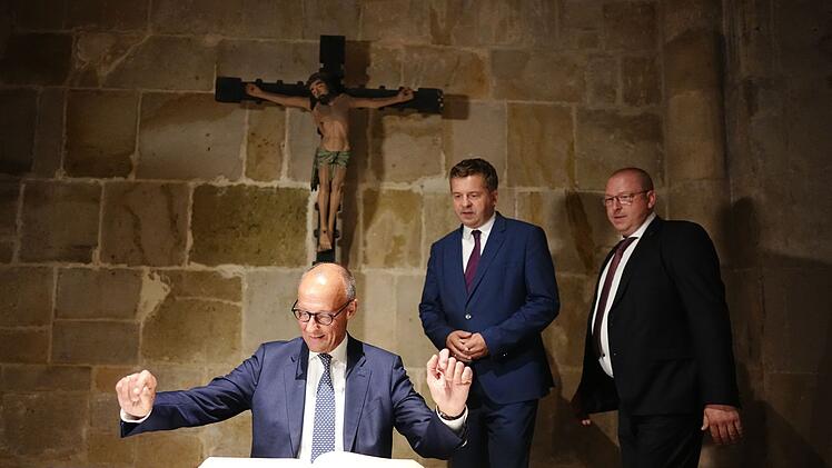 Wahlkampf der CDU Sachsen-Anhalt mit Bundeskanzler Merz